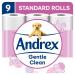 Andrex Gentle Clean White Toilet Roll 9 Pack - PACK (5) NWT4904P