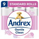 Andrex Gentle Clean White Toilet Roll 9 Pack - PACK (5) NWT4904P