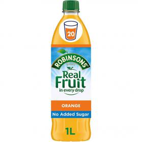 Robinsons (No Added Sugar) Orange 1litre NWT491