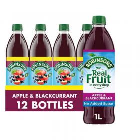 Robinsons AppleBlackcurrant Squash No Added Sugar 1 Litre 402013 NWT492