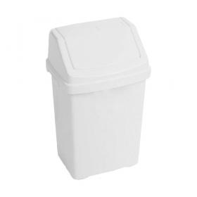 Wham Casa White Swing Bin 8 Litre NWT4930