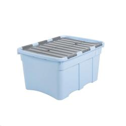 Cheap Stationery Supply of Wham Croc BlueSteel Storage Box 54 Litre Office Statationery