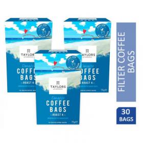 Taylors of Harrogate Decaf Coffee Bags Pack 10s NWT4954