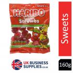 Haribo Squidgy Strawberries 160g Bag NWT4955