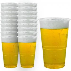 Plastic Half Pint Glass Clear Pack of 50 0510033 NWT496