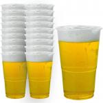 Plastic Half Pint Glass Clear (Pack of 50) 0510033 NWT496