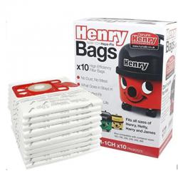 Numatic Vacuum Cleaner Bags For Henry Vacuum Cleaners (Pack of 10) KNI1C NWT4995