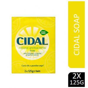Image of Cidal Natural Antibacterial Soap 2x125g NWT5042