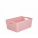 Wham Pink Rectangular Studio Basket 5.02 11.5 Litre NWT5165