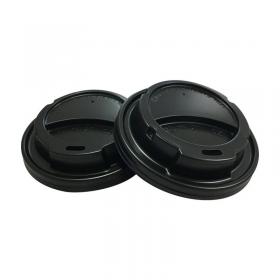 Belgravia 8oz9oz Black Sip Through Lids 50s NWT520