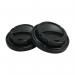 Belgravia 8oz Sip Through Black Lids 50s - PACK (20) NWT520P