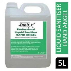 Janit-X Professional Hand Angel Sanitiser LIQUID 80% Alcohol x 5L NWT5211