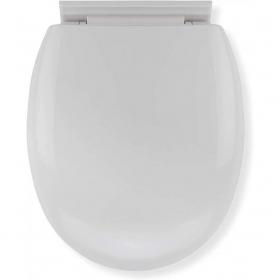 Croydex White Plastic Antibacterial Toilet Seat HYGI WL400022H Reduced to Clear NWT5217