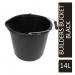 Janit-X Builders, Gardeners Buckets Black 14L Capacity NWT5263