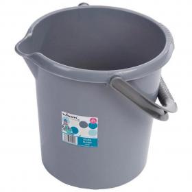 Wham Bam Grey Upcycled STRONG 10 Litre Bucket - PACK (12) NWT5273P