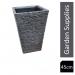 Strata Slate Pewter Large 45cm Planter GN577 NWT5323