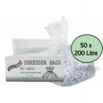 Safewrap Shredder Bag 200 Litre Pack 50 NWT5328