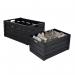 Strata Black Wood Effect Folding Crate 60 Litre NWT5341