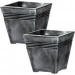 Milano Pewter 34cm Short Planter GN705 (GN705) NWT5374
