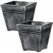 Milano Pewter 34cm Short Planter GN705 NWT5374