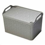 Strata Cool Grey Large 21L Handy Basket With Lid NWT5379
