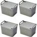 Strata Cool Grey Small Handy Basket With Lid 8L NWT5426