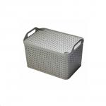 Strata Cool Grey Small Handy Basket With Lid