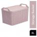 Strata Pink Small Handy Basket With Lid NWT5427