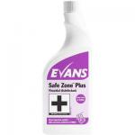 Evans Vanodine Safe Zone Plus RTU Disinfectant Cleaner 750ml NWT5481