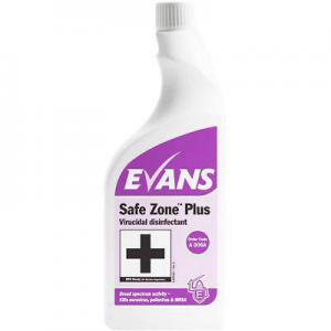 Image of Evans Vanodine Safe Zone Plus RTU Disinfectant Cleaner 750ml NWT5481