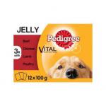 Pedigree Dog Pouches Mixed Selection in Jelly 12x100g NWT5513