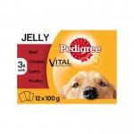 Pedigree Dog Pouches Mixed Selection in Jelly 12x100g - PACK (4) NWT5513P