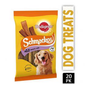 Pedigree Schmackos Dog Treats Meaty Multi Mix Variety 20 Stick NWT5536
