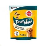 Pedigree Tasty Minis Dog Treats Cheesy Nibbles with Cheese and Beef 140g 