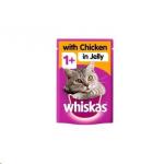 Whiskas 1 Cat Pouch with Chicken in Jelly 100g 