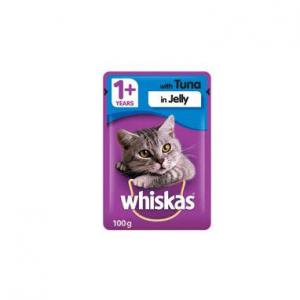 Whiskas 1 Cat Pouch with Tuna in Jelly 100g NWT5552