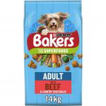 Bakers Adult Beef Dog Food 14kg NWT5572