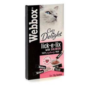 Webbox Lick-e-Lix Salmon 5 Pack NWT5589