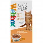 Webbox Cat Treats Lick-e-Lix Chicken 5 x 15g sachets - PACK (10) NWT5590P