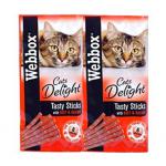 Webbox Cats Tasty Sticks Beef & Rabbit 6 Pack NWT5595