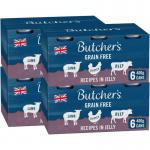 Butchers Recipes in Jelly Dog Food Tins 6x400g - PACK (4) NWT5609P