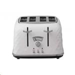 Delonghi White Brillante 4 Slice Toaster