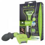 This image features a sleek and compact FURminator Undercoat Deshedding Tool designed for small dogs with long hair. The pack includes three brand new tools, perfect for reducing shedding and maintaining a healthy coat for your furry friend.