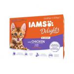 IAMS Delights Kitten Chicken in Gravy 12x85g NWT5676