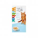 A photo of Pets Choice Pet Supplies Webbox Lick-e-Lix Milk & Yoghurt 7 Pack shows a colorful package with a variety of fruity flavors. The individual packets have images of happy pets enjoying the lickable treats. The packaging also includes the product name and branding.