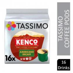 Tassimo Kenco Decaffeinated Coffee Pods (Pack of 16) 4041303 NWT5713