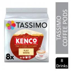 Tassimo Kenco Flat White Pods (Pack of 8) 4051498 NWT5718
