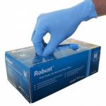 Robust Micro-Textured Blue Powder Free LARGE Nitrile Gloves 100s - PACK (10) NWT571-LP