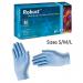 Robust Micro-Textured Blue Powder Free SMALL Nitrile Gloves 100s - PACK (10) NWT571-SP