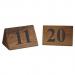 Zodiac Naturals Wooden Table Numbers 11-20 NWT5722